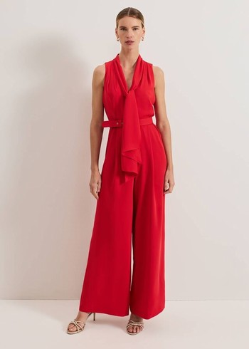 Phase Eight Elika Red Jumpsuit Red Australia | GF9324865